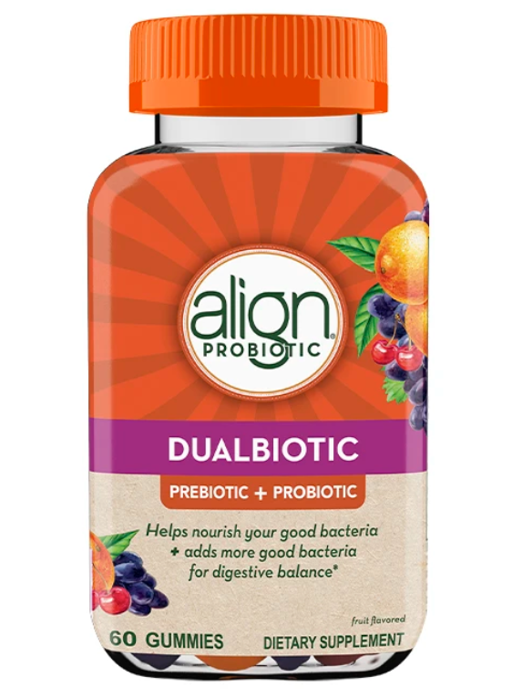 Align DualBiotic Prebiotic 90 Gummies