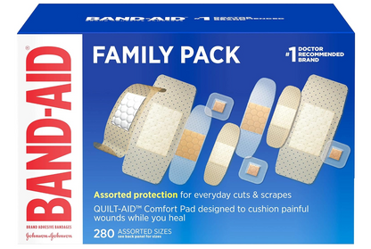 Band-Aid Brand Adhesive Bandages Family Variety Pack 280 Count