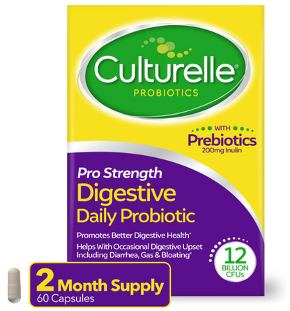 Culturelle Digestive Pro Strength Daily Probiotic 60 Capsules