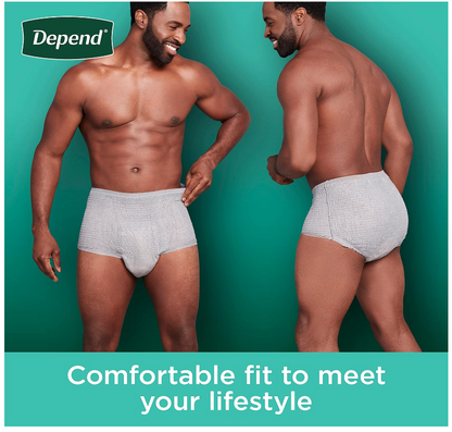 Depend Fresh Protection Adult Incontinence Underwear for Men, Disposable