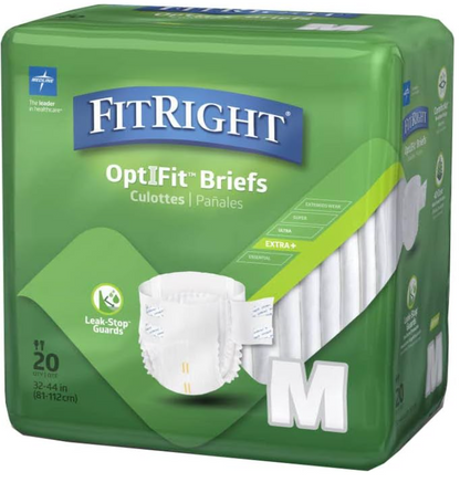 Medline FitRight OptiFit Ultra Disposable Brief 20Ct