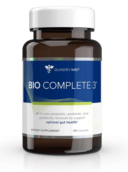 Gundry MD® Bio Complete 3 Probiotic 30 Day Supply (New Formula) 60 Capsules