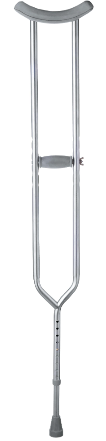 MEDLINE Adult Bariatric Steel Push-Button Crutches