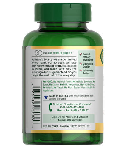 Nature's Bounty Biotin 10000 mcg 120 softgels