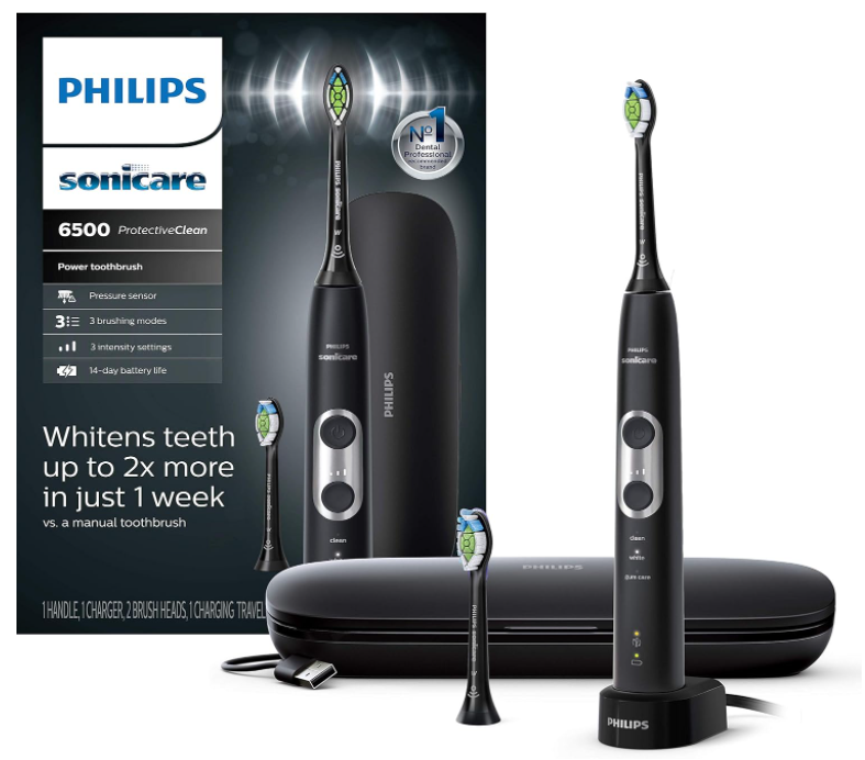 PHILIPS Sonicare ProtectiveClean Electronic Toothbrush 6500 Black