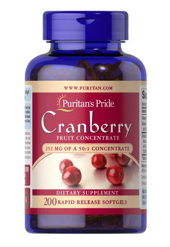 Puritan's Pride Triple Strength Cranberry Fruit Concentrate 252 mg