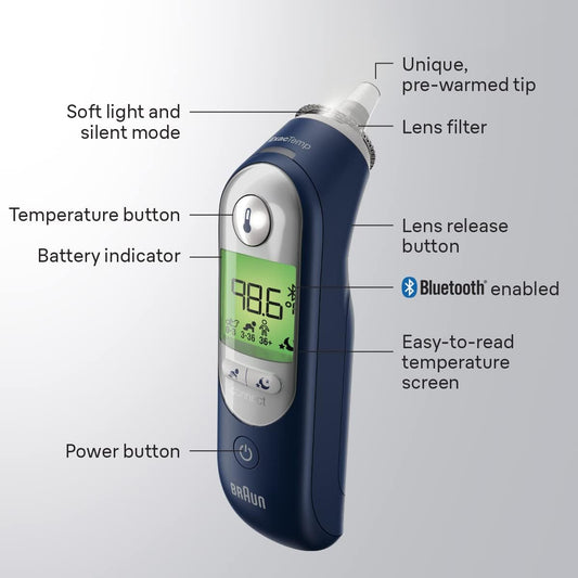 BRAUN Thermoscan 7+ Connect Digital Ear Thermometer